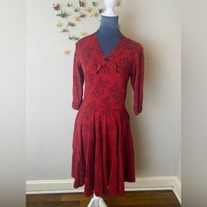 Effie’s Heart Casablanca Dress in Pomegranate w/ pockets S
